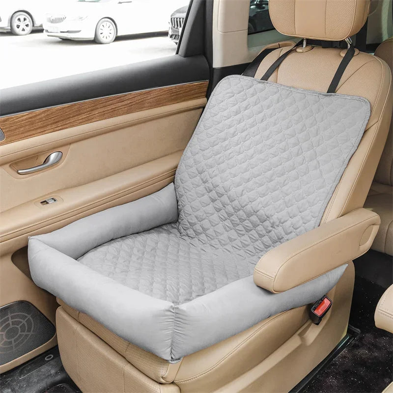 Waterproof Dog Car Seat Bed – Pet Travel Carrier Mat & Basket, Anti-Dirty Car Seat Cover for Small and Medium Dogs & Cats