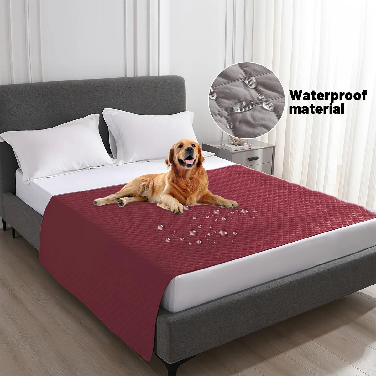 Anti-Leak & Non-Slip Dog Bed Cover – Waterproof Pet Blanket Mat, Sofa & Mattress Protector for Cats and Dogs, Furniture Couch Cover