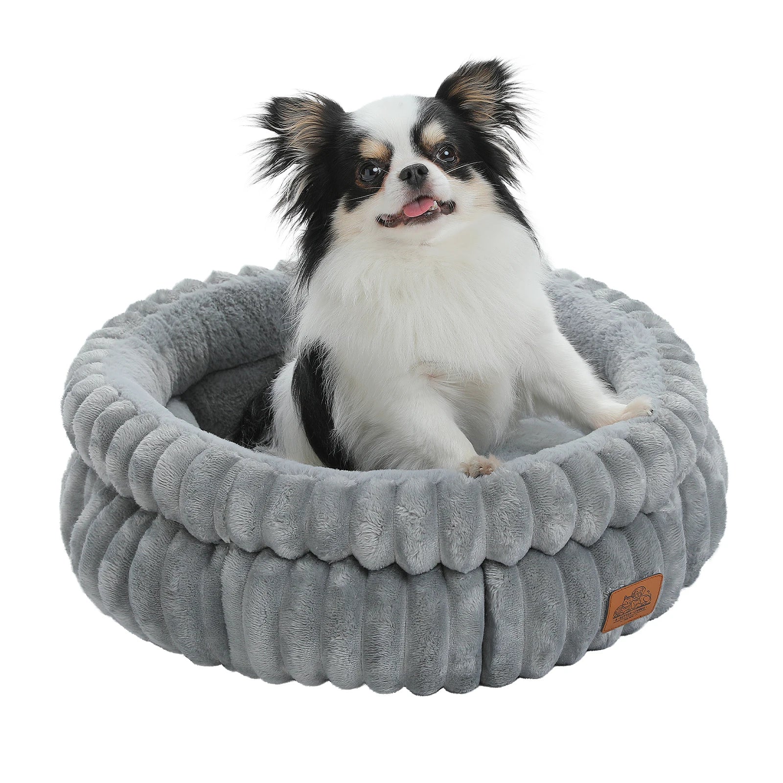 Dog Bed for Medium Dogs – Cozy Washable Round Pet Bed with Anti-Slip Bottom, Indoor Cat Bed Suitable for All Seasons