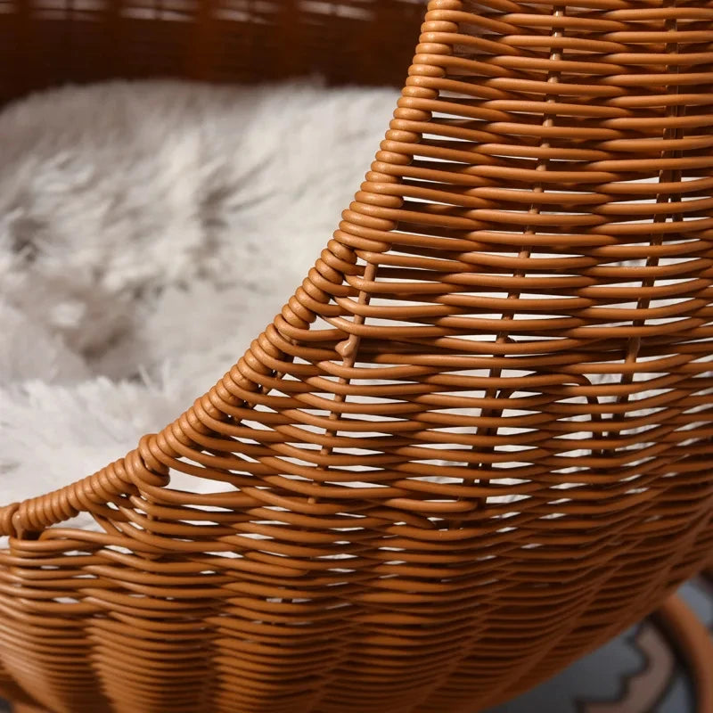 Cat and dog kennel rattan pet products Summer pet kennel cool kennel hanging cat basket four seasons universal pet mat